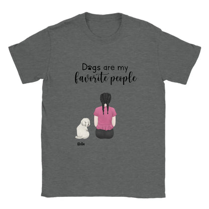 Dogs are my favorite people Custom T-shirt